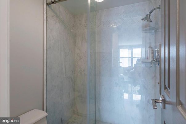 Bathroom, Glass Shower, Interior, Marble Walls