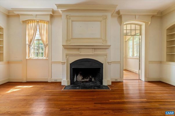 Fireplace, Interior, Wood Texture Flooring