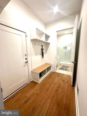 Bathroom, Glass Shower, Interior, Wood Texture Flooring
