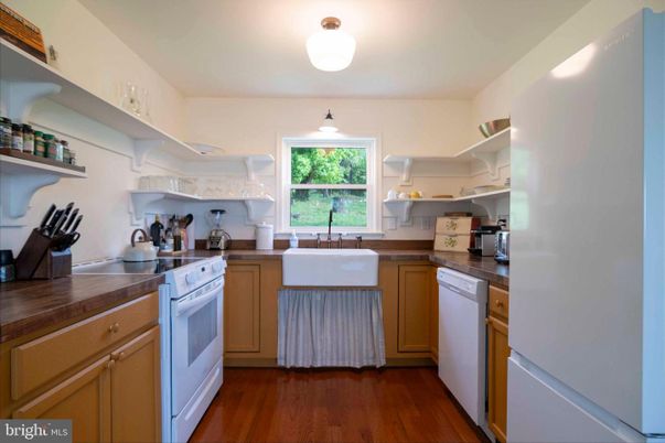 Interior, Kitchen, Wood Texture Flooring