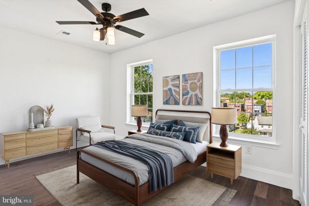Bedroom, Interior, Wood Texture Flooring
