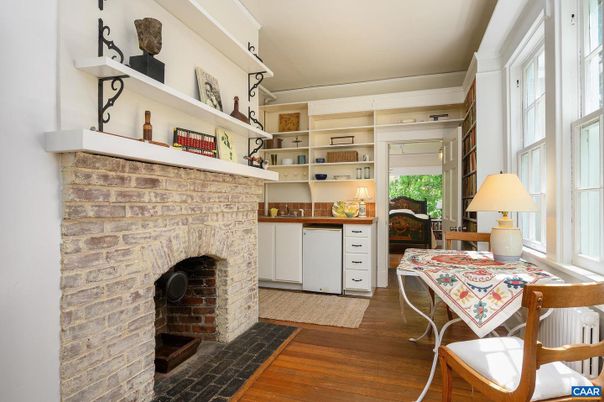 Fireplace, Interior, Stone Walls, Wood Texture Flooring