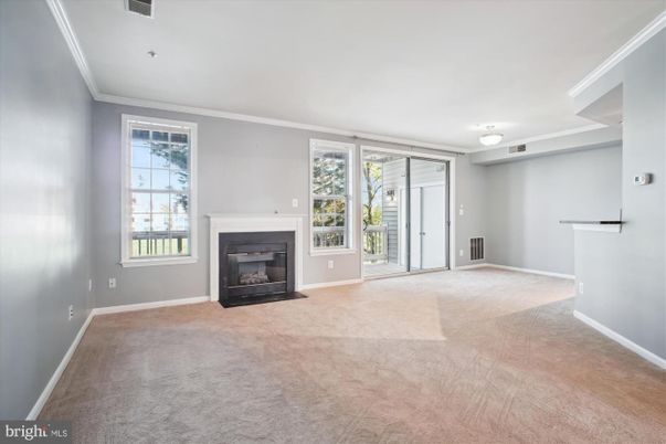 Empty room, Fireplace, Interior