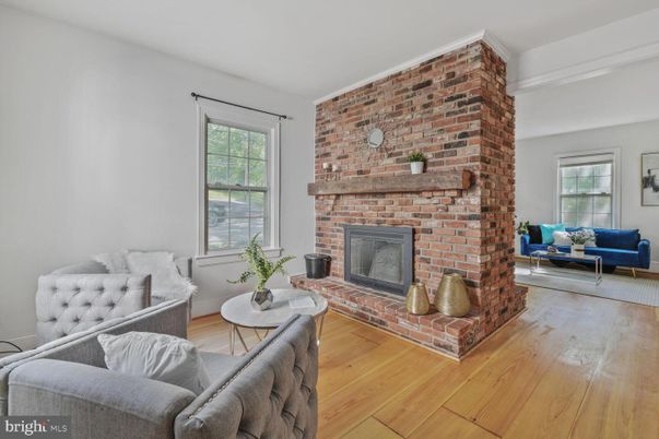 Fireplace, Interior, Living room, Stone Walls, Wood Texture Flooring