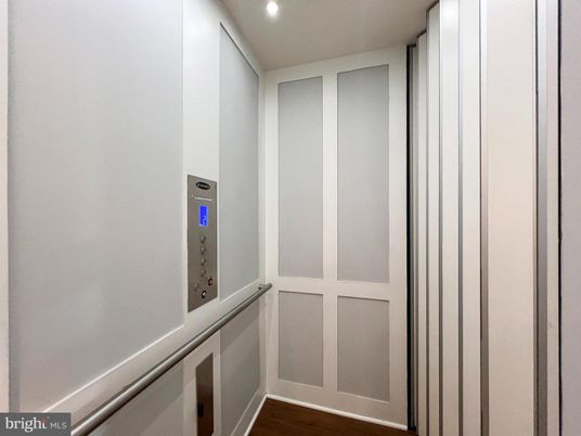 Elevator, Interior, Recessed Lighting, Wood Texture Flooring