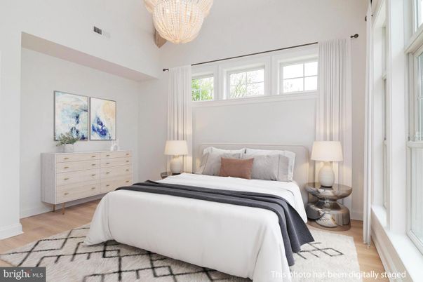 Bedroom, Chandelier, Interior, Wood Texture Flooring
