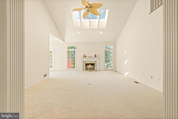 Empty room, Fireplace, Interior