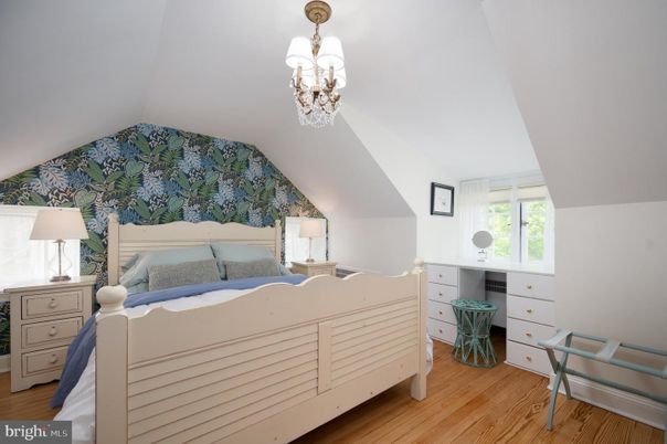 Bedroom, Chandelier, Interior, Wood Texture Flooring