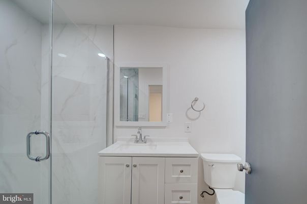 Bathroom, Glass Shower, Interior, Marble Walls