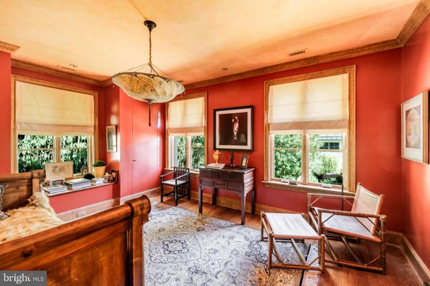 Home Office, Interior, Pendant Lights, Wood Texture Flooring