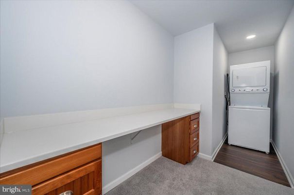 Interior, Recessed Lighting, Utility Closets, Washer, Wood Texture Flooring