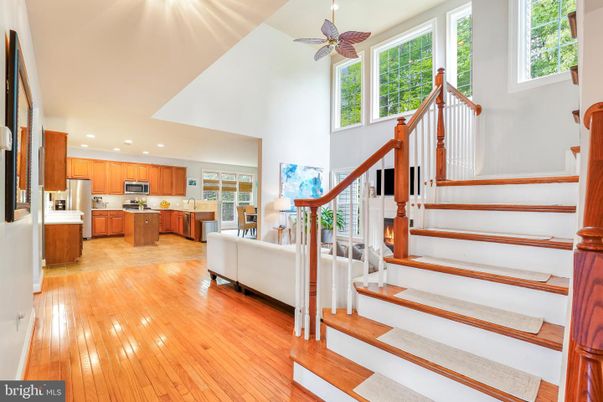 Interior, Kitchen, Living room, Recessed Lighting, Stainless Steel Appliances, Wood Texture Flooring