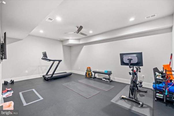 Fitness Equipment, Interior, Recessed Lighting