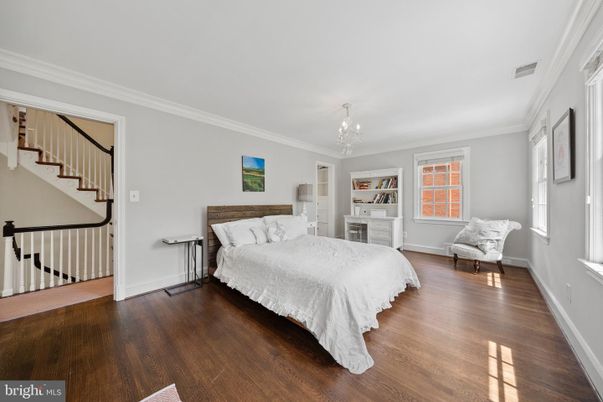 Bedroom, Chandelier, Interior, Wood Texture Flooring