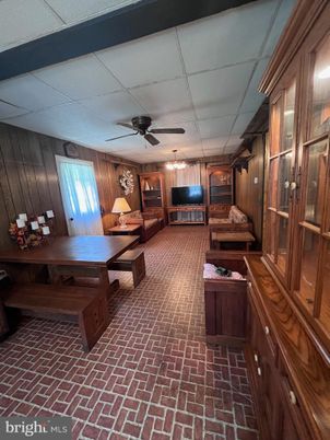Billiard Table, Game Room, Interior, Wooden Walls