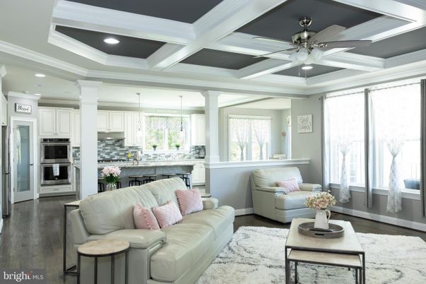 Interior, Kitchen, Living room, Pendant Lights, Recessed Lighting, Stainless Steel Appliances, Wood Texture Flooring