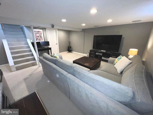 Interior, Living room, Recessed Lighting