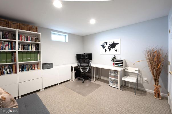 Home Office, Interior, Recessed Lighting
