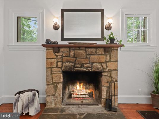 Fireplace, Interior, Wood Texture Flooring