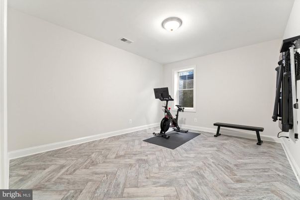 Fitness Equipment, Interior, Wood Texture Flooring