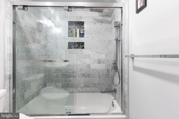 Bathroom, Glass Shower, Interior, Marble Walls