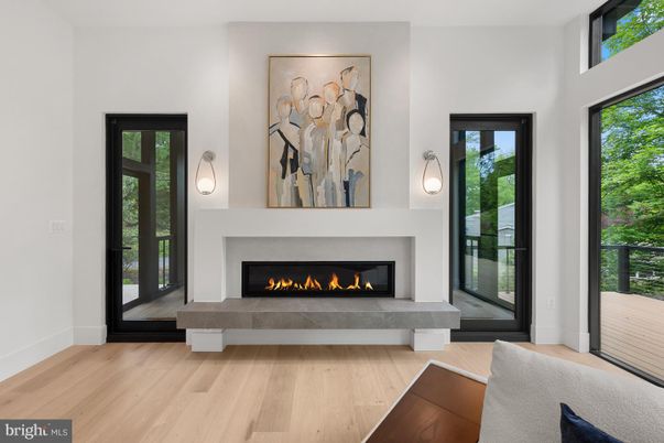 Fireplace, Interior, Wood Texture Flooring