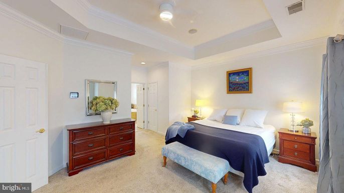 Bedroom, Interior, Recessed Lighting