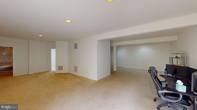 Home Office, Interior, Recessed Lighting