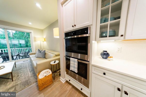 Interior, Kitchen, Living room, Recessed Lighting, Stainless Steel Appliances, Wood Texture Flooring
