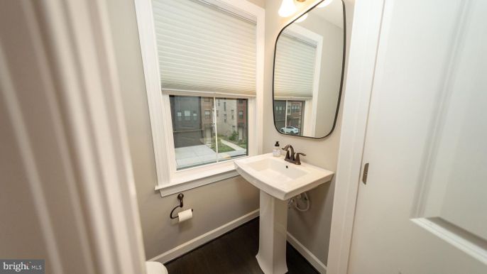 Bathroom, Interior, Wood Texture Flooring