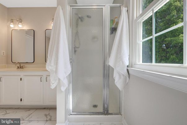 Bathroom, Glass Shower, Interior, Marble