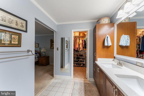 Bathroom, Dual Sink Vanities, Interior, Walk-in Closets