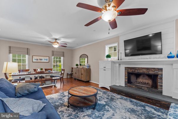 Fireplace, Home Office, Interior, Living room, Wood Texture Flooring