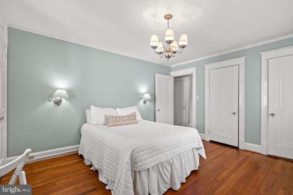 Bedroom, Chandelier, Interior, Wood Texture Flooring