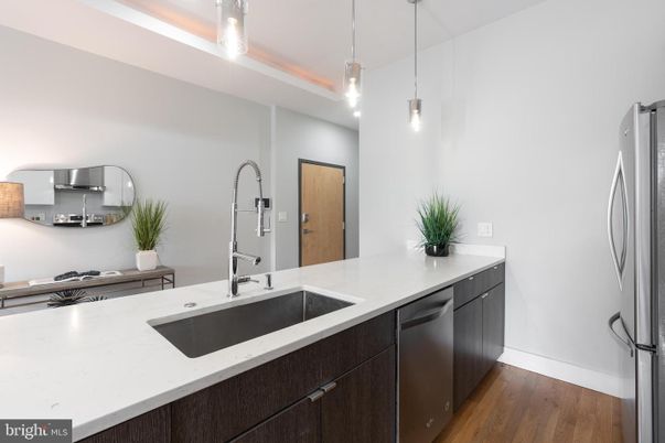 Interior, Kitchen, Pendant Lights, Stainless Steel Appliances, Wood Texture Flooring