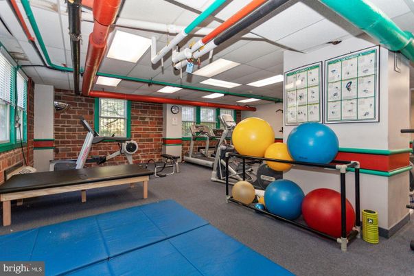 Fitness Equipment, Interior, Stone Walls