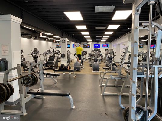 Fitness Equipment, Gym, Interior, Recessed Lighting
