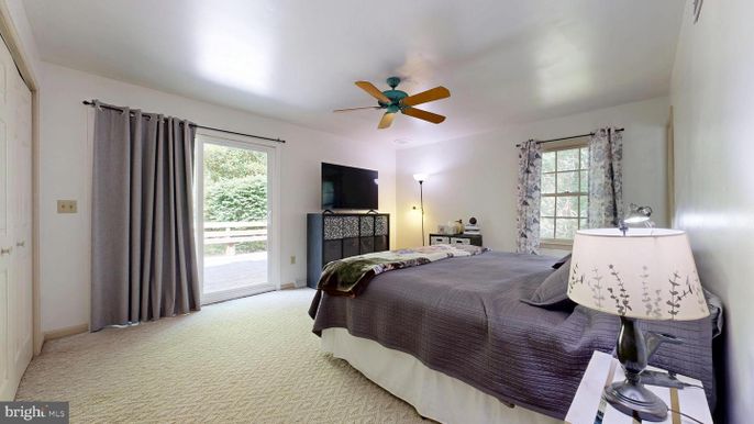 Bedroom, Fireplace, Interior