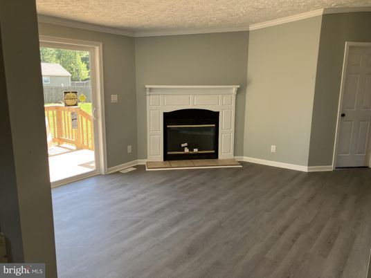 Empty room, Fireplace, Interior, Wood Texture Flooring