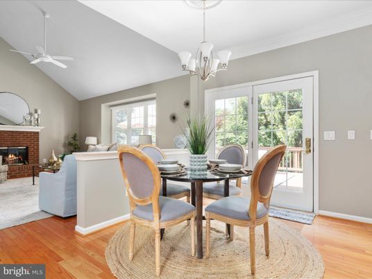 Chandelier, Dining room, Fireplace, Interior, Living room, Wood Texture Flooring