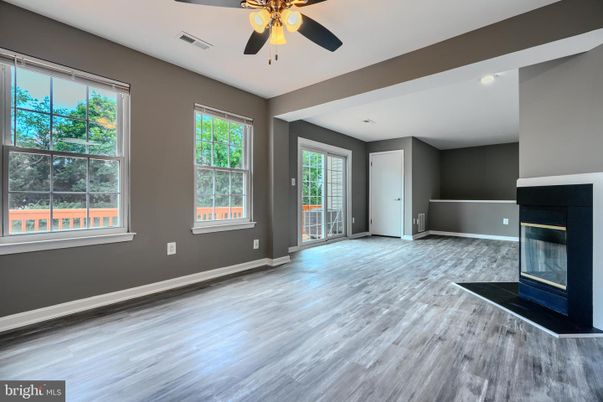 Empty room, Fireplace, Interior, Wood Texture Flooring