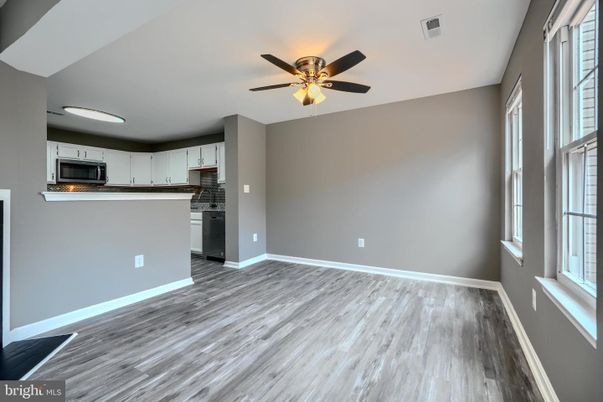 Empty room, Interior, Kitchen, Wood Texture Flooring