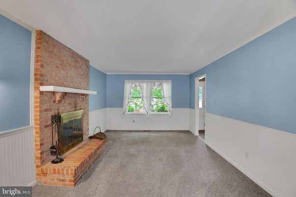 Empty room, Fireplace, Interior, Stone Walls
