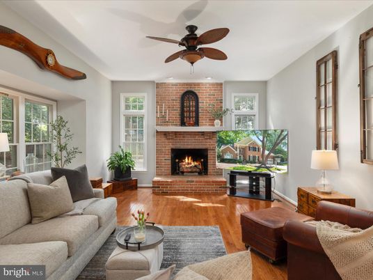 Fireplace, Interior, Living room, Stone Walls, Wood Texture Flooring