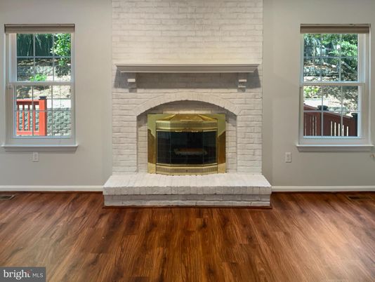 Fireplace, Interior, Stone Walls, Wood Texture Flooring
