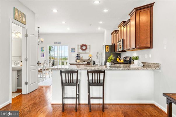 Chandelier, Dining room, Interior, Kitchen, Recessed Lighting, Wood Texture Flooring