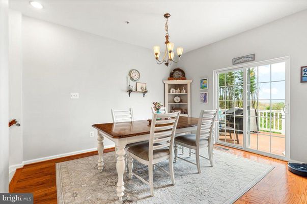 Chandelier, Dining room, Interior, Recessed Lighting, Wood Texture Flooring