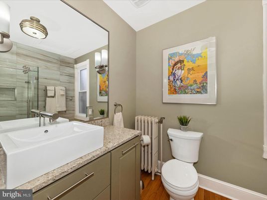 Bathroom, Glass Shower, Interior, Wood Texture Flooring