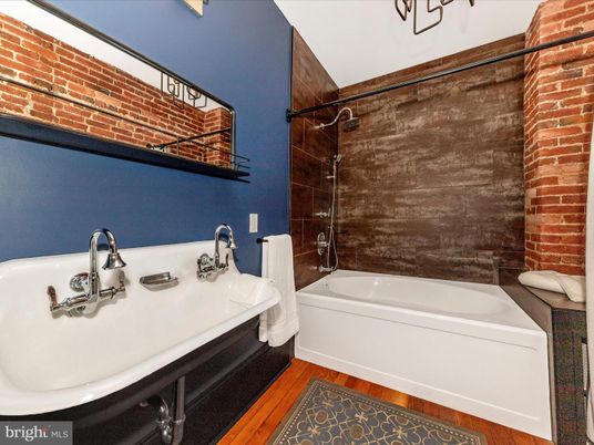 Bathroom, Interior, Wood Texture Flooring