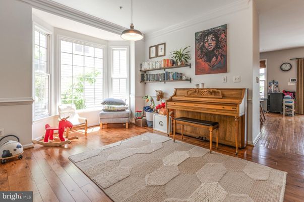 Interior, Pendant Lights, Piano, Wood Texture Flooring